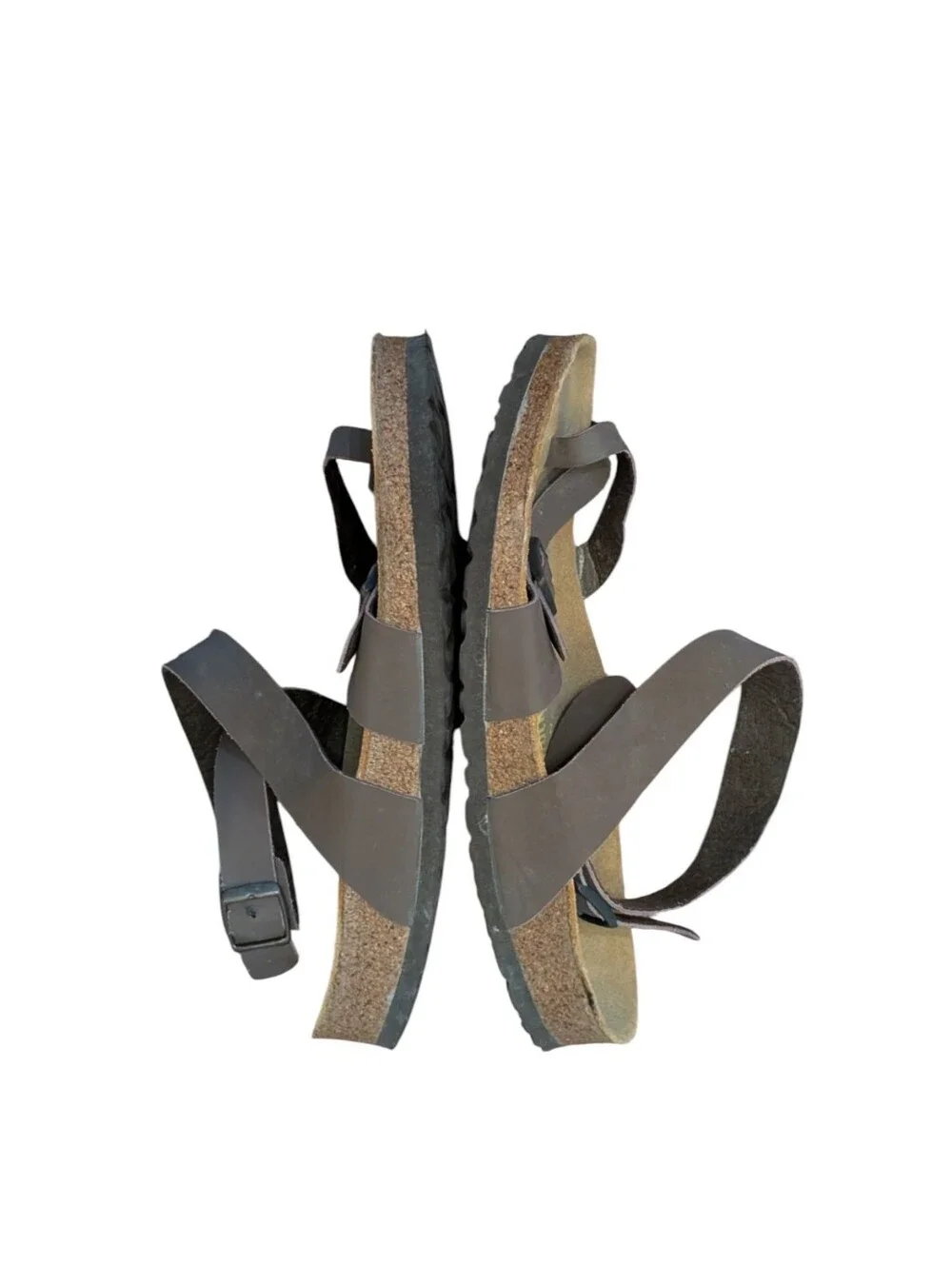 Birkenstock Yara Oiled Leather Ankle Strap Sandals toe loop Brown Size 42/ 11.5